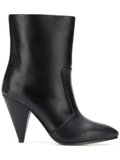 Shop Stuart Weitzman Cone Heel Boots - Black