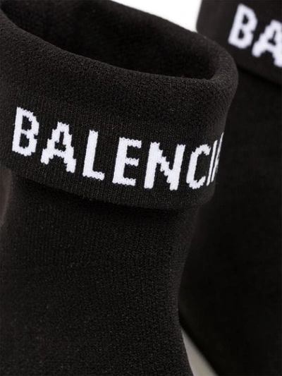Shop Balenciaga Speed Stretch-knit Sneakers In Black