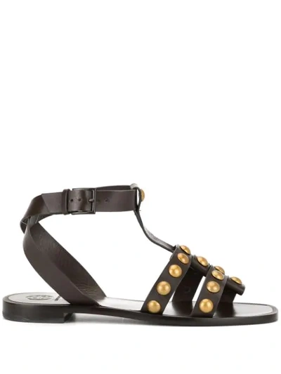 Shop Tory Burch Blythe Studded Sandals In Brown