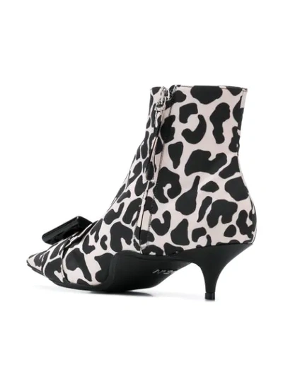 Shop N°21 Nº21 Leopard Buckled Boots - Neutrals