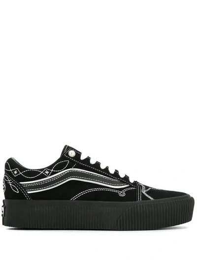 Vans Pearly Punk Old Skool Platform Sneakers - Black | ModeSens