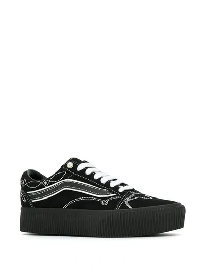 Vans Pearly Punk Old Skool Platform Sneakers - Black | ModeSens