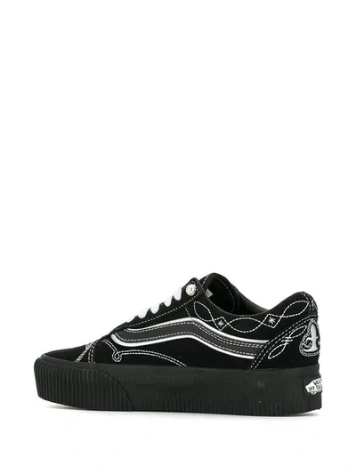 Vans Pearly Punk Old Skool Platform Sneakers - Black | ModeSens