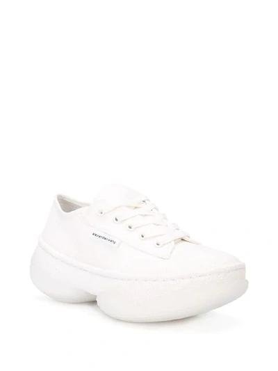 ALEXANDER WANG CHUNKY SOLE SNEAKERS - 白色