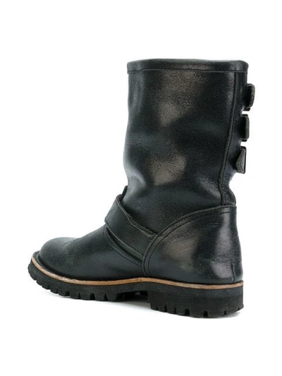 Pre-owned Comme Des Garçons Biker Boots In Black