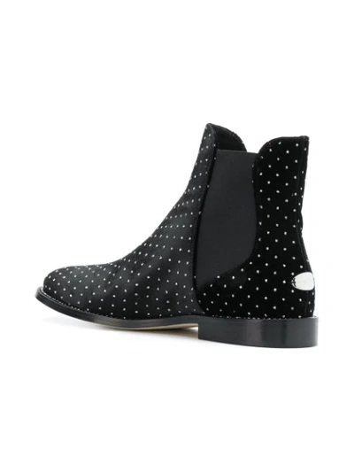 Shop Jimmy Choo Merri Velvet Ankle Boots In Black