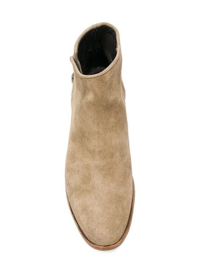 Shop Alberto Fasciani Snap Fastening Ankle Boots In Neutrals