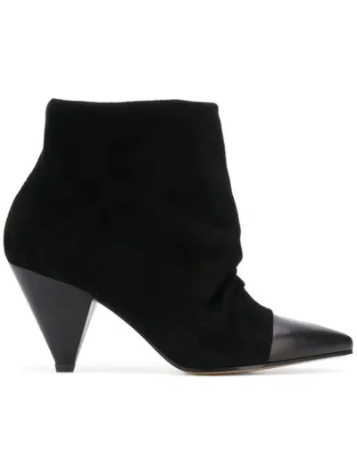 Shop Marc Ellis Ruched Ankle Boots - Black