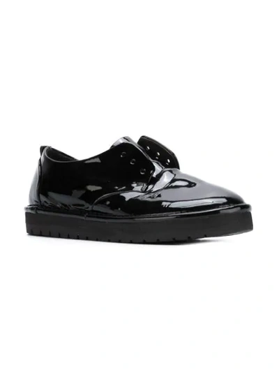Shop Marsèll Laceless Derby Shoes In Black