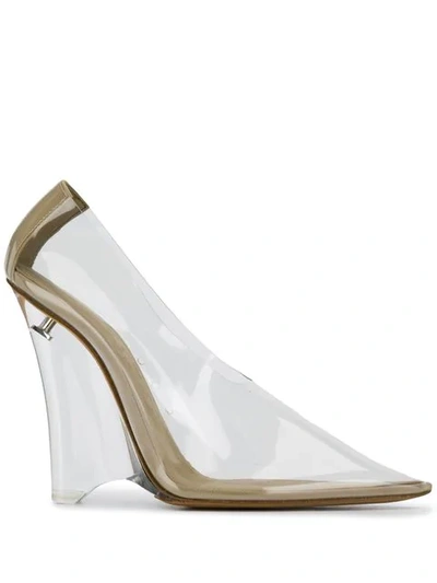 Shop Yeezy Transparent Pumps In White