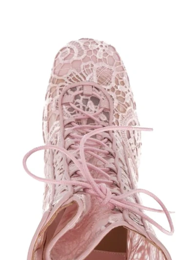 Shop Laurence Dacade Milly Lace Boots - Pink