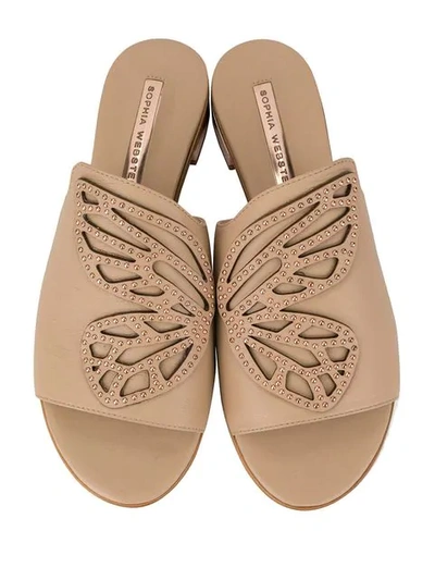 Shop Sophia Webster Butterfly Wing Sandals In Brown