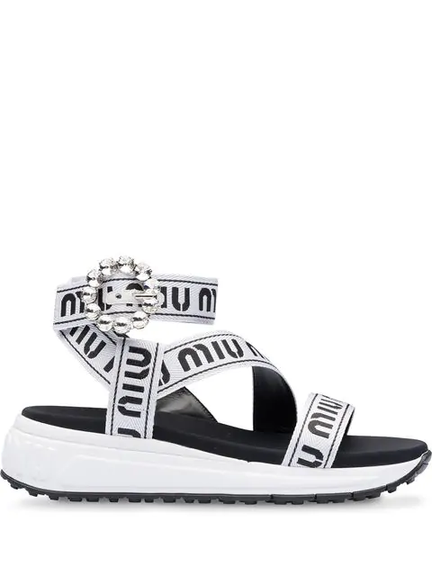 white jewelled sandals