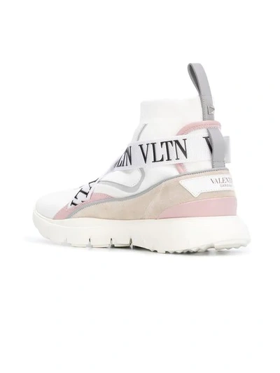 Shop Valentino Garavani Vltn Heroes Sneakers In Emm Bianco