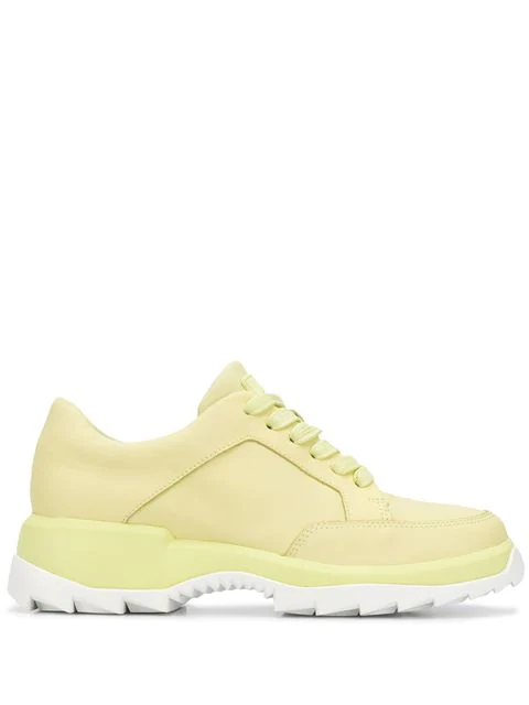 pastel yellow sneakers