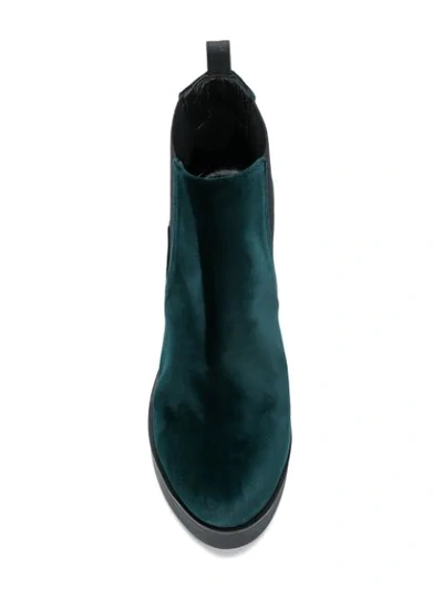 Shop Pollini High Heel Platform Boots - Green