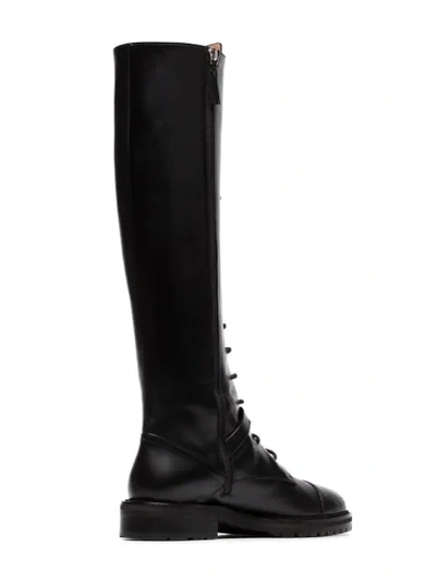 Shop Tabitha Simmons Alfri 20 Leather Knee High Boots In Black