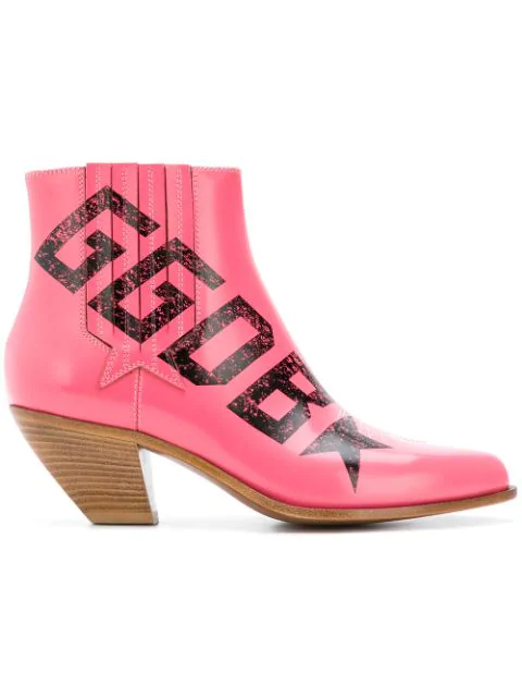 golden goose pink boots