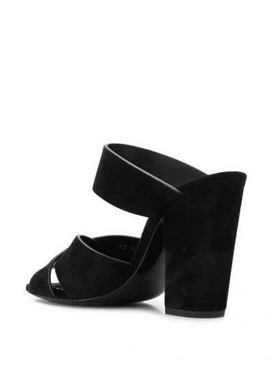 Shop Saint Laurent Oak Mule-style Sandals In Black