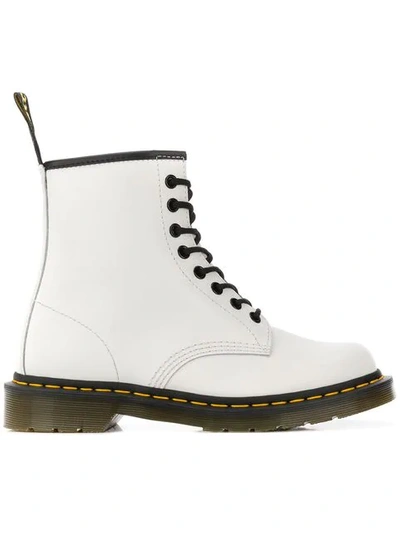 Shop Dr. Martens' 1460 Lace-up Boots In White