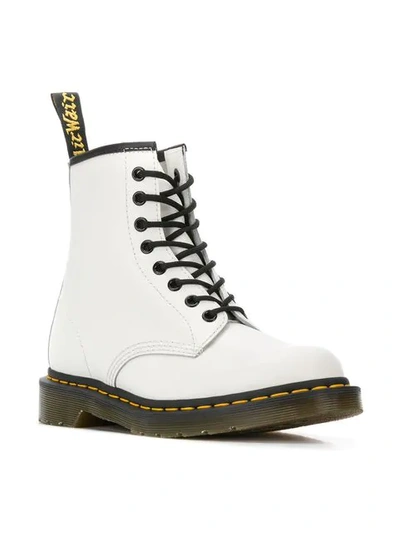 Shop Dr. Martens' 1460 Lace-up Boots In White