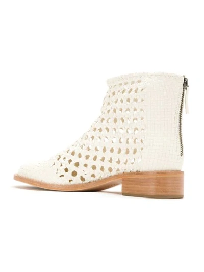 Shop Sarah Chofakian Ankle Boots In White