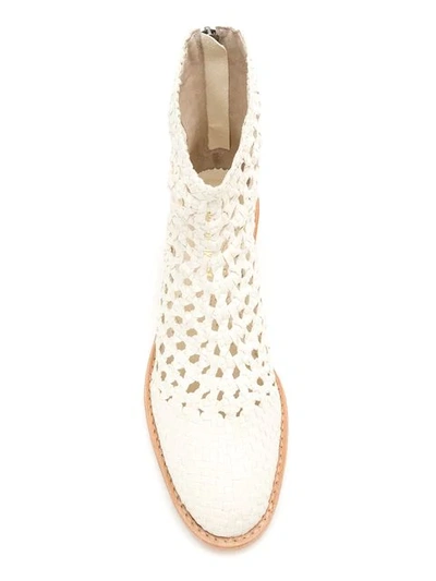 Sarah Chofakian Ankle Boots In White