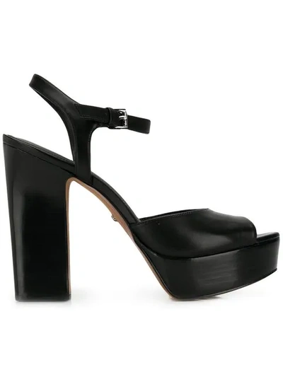 Shop Michael Kors Platform Sole Sandals In Black