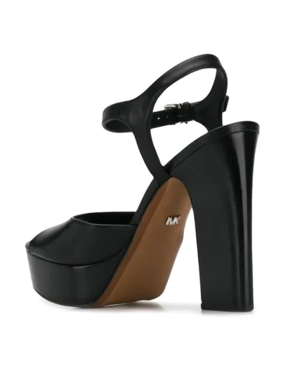 Shop Michael Kors Platform Sole Sandals In Black