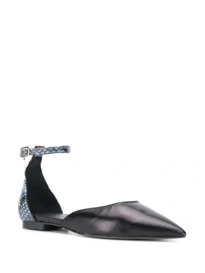 Shop Rebecca Minkoff Allegra Pointed Ballerina Shoes In Black