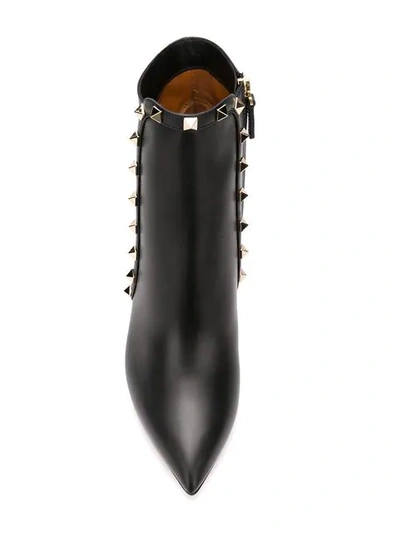 Shop Valentino Garavani Rockstud Ankle Boots In Black