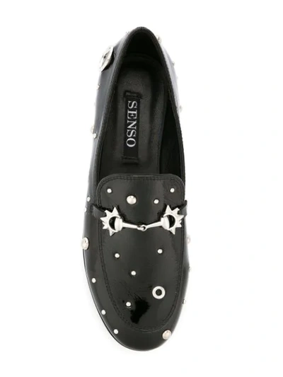 Senso Carly I Studded Loafers In Black