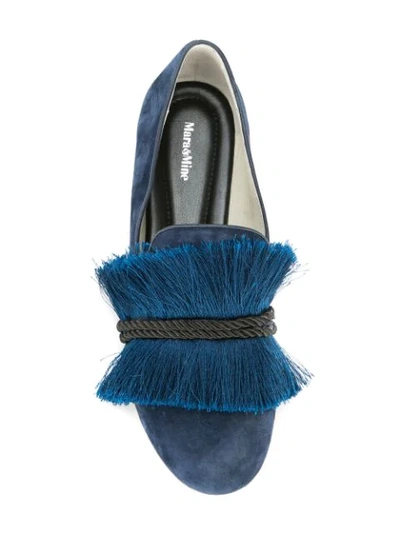 Shop Mara & Mine Cleopatra Slippers In Blue