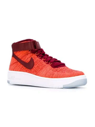 Shop Nike Air Force 1 Ultra Flyknit Sneakers In Red
