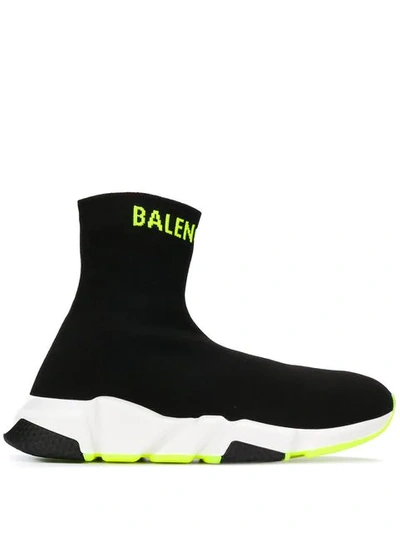 Shop Balenciaga Speed Sneakers In Black