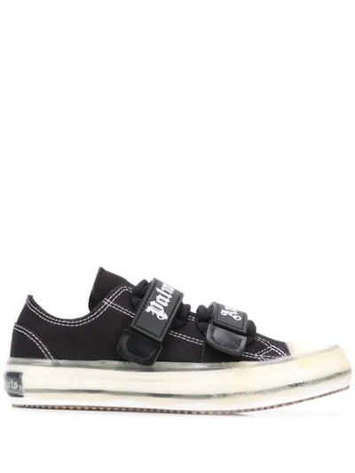 Shop Palm Angels Touch Strap Fastening Sneakers In Black