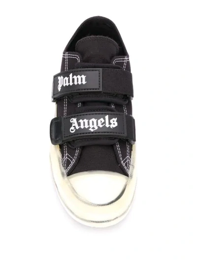 Shop Palm Angels Touch Strap Fastening Sneakers In Black