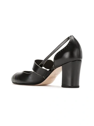 Shop Sarah Chofakian Leather Pumps In Black