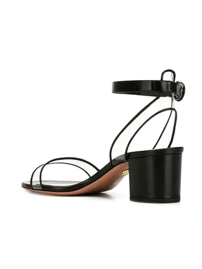Shop Aquazzura Minimalist 50 Sandals In 000 Black