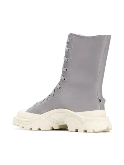 ADIDAS BY RAF SIMONS DETROIT SNEAKER BOOTS - 灰色