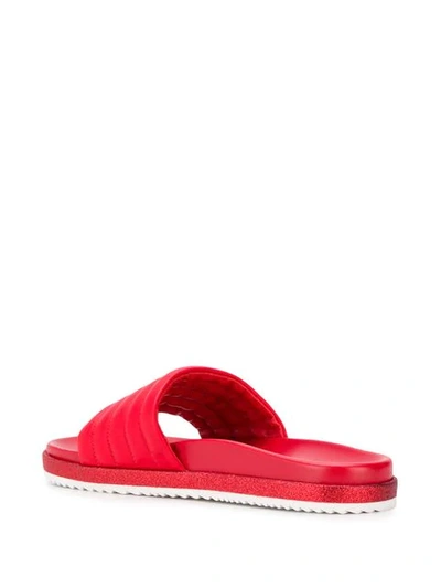 Shop Hogl Wavy Mules In Red