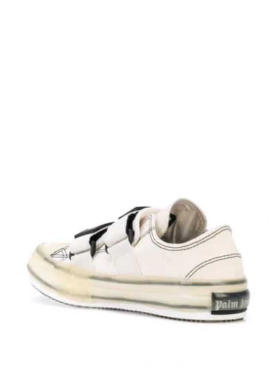 Shop Palm Angels Vulcanized Low-top Sneakers In White