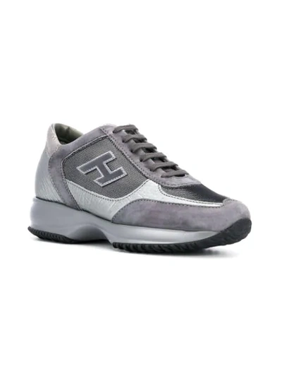 Shop Hogan Low Top Sneakers - Grey
