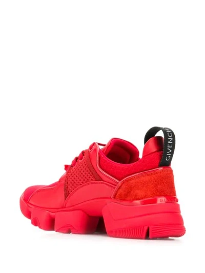 Shop Givenchy Tonal Platform Sneakers In Red