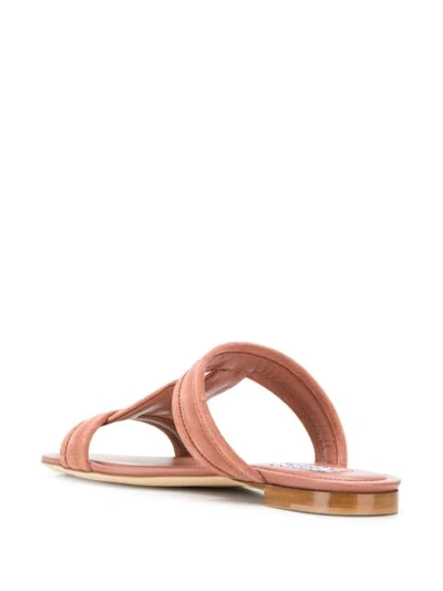 Shop Tod's Suede Sandals In Pink