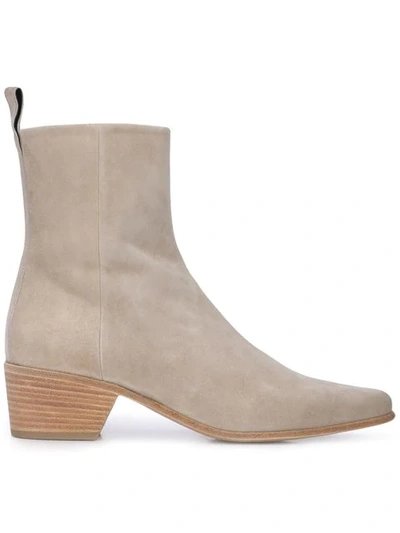 Shop Pierre Hardy Reno Ankle Boots In Neutrals