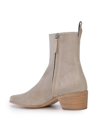 Shop Pierre Hardy Reno Ankle Boots In Neutrals