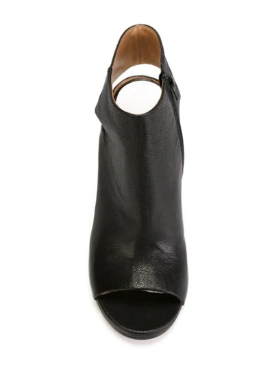Shop Maison Margiela Chunky Heel Sandals - Black