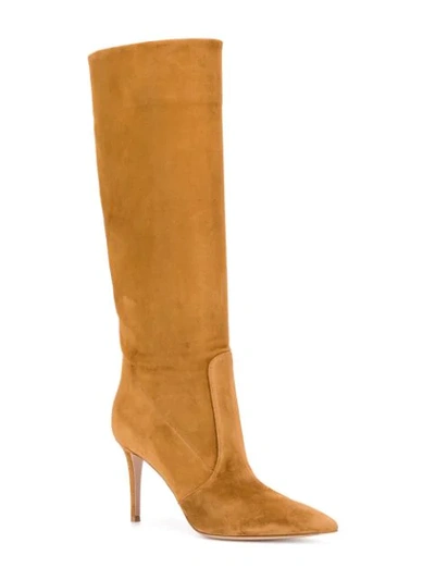 Shop Gianvito Rossi Heather Boots In Brown