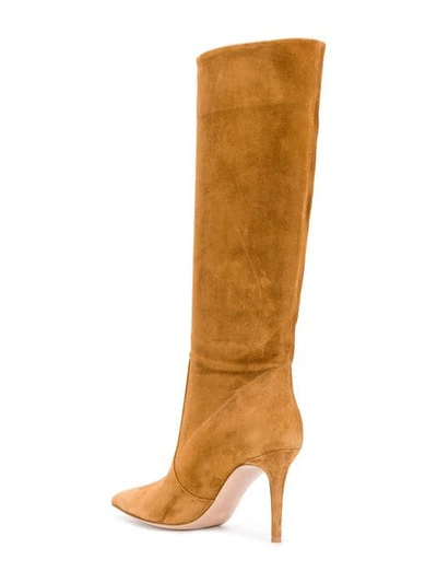 Shop Gianvito Rossi Heather Boots In Brown